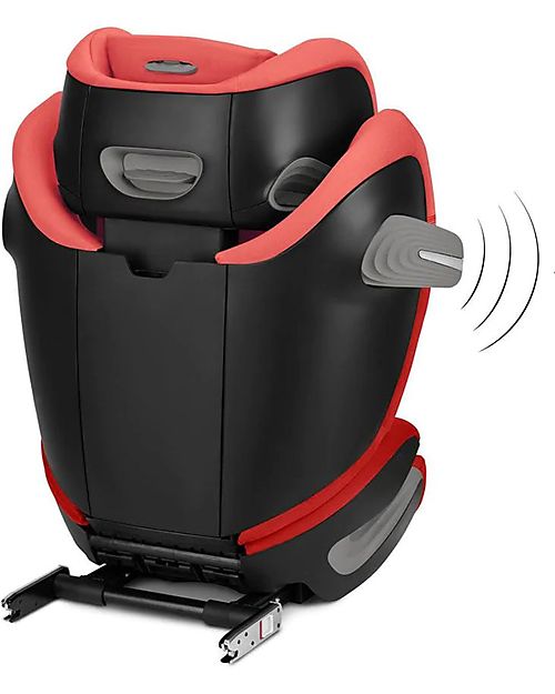 Cybex Solution S2 i-Fix Car Seat - Hibiscus Red/Red - Group 2/3 Car Seats Group 2/3