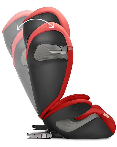 Cybex Solution S2 i-Fix Car Seat - Hibiscus Red/Red - Group 2/3 Car Seats Group 2/3