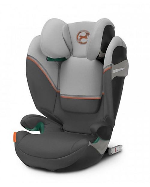 Cybex Solution S2 i-Fix Car Seat - Lava Grey/Mid Grey - Group 2/3 Car Seats Group 2/3
