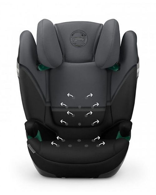 Cybex Solution S2 i-Fix Car Seat - Monument Grey/Grey - Group 2/3 Car Seats Group 2/3