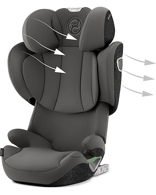 Cybex Solution T i-Fix car seat - Mirage Grey/Dark Gray - Group 2/3 Car Seats Group 2/3