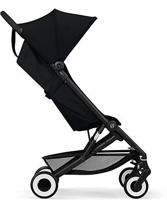 Cybex Stroller Agis - Magic Black - Black Frame - from 6 months to 4 years - Compatible with Hand Luggage Lights Strollers