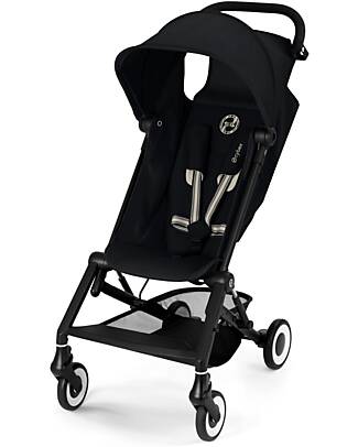 Cybex Stroller Agis - Magic Black - Black Frame - from 6 months to 4 years - Compatible with Hand Luggage Lights Strollers