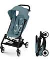 Cybex Stroller Agis - Stormy Blue - Black Frame - from 6 months to 4 years - Compatible with Hand Luggage Lights Strollers
