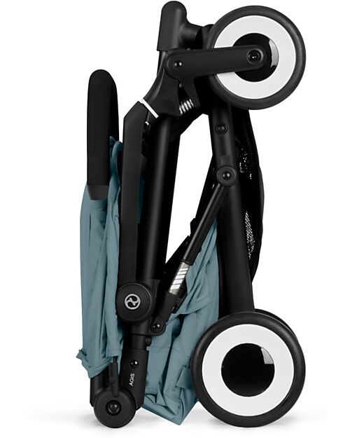 Cybex Stroller Agis - Stormy Blue - Black Frame - from 6 months to 4 years - Compatible with Hand Luggage Lights Strollers