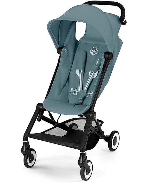 Cybex Stroller Agis - Stormy Blue - Black Frame - from 6 months to 4 years - Compatible with Hand Luggage Lights Strollers