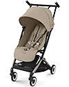 Cybex Stroller Libelle - Almond Beige - Taupe Frame Detail - New Model Lights Strollers