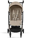 Cybex Stroller Libelle - Almond Beige - Taupe Frame Detail - New Model Lights Strollers