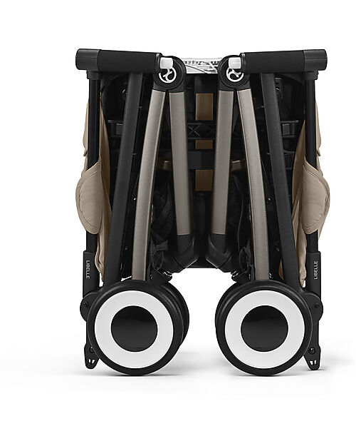Cybex Stroller Libelle - Almond Beige - Taupe Frame Detail - New Model Lights Strollers