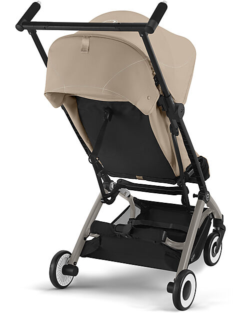 Cybex Stroller Libelle - Almond Beige - Taupe Frame Detail - New Model Lights Strollers
