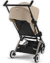 Cybex Stroller Libelle - Almond Beige - Taupe Frame Detail - New Model Lights Strollers