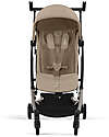 Cybex Stroller Libelle - Almond Beige - Taupe Frame Detail - New Model Lights Strollers