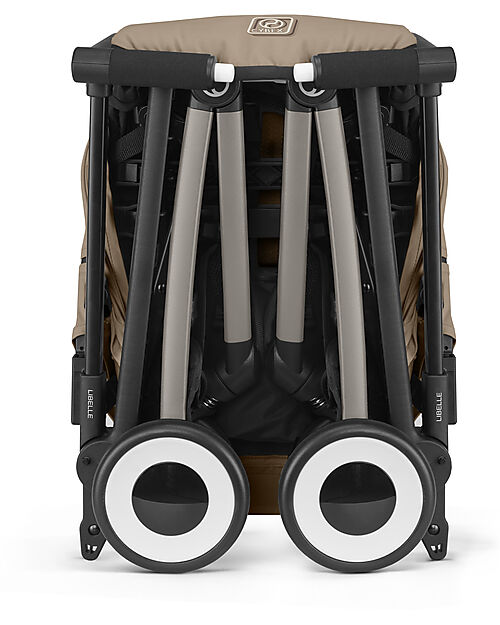 Cybex Stroller Libelle - Almond Beige - Taupe Frame Detail - New Model Lights Strollers