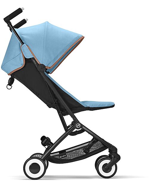 Cybex Stroller Libelle - Beach Blue/Turquoise - from 6 months - with One-Pull Harness Lights Strollers