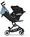 Cybex Stroller Libelle - Beach Blue/Turquoise - from 6 months - with One-Pull Harness Lights Strollers