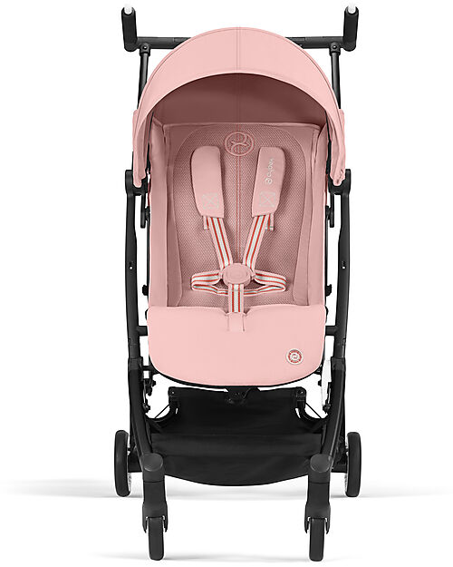 Cybex Stroller Libelle - Candy Pink- Black Frame Detail - New Model Lights Strollers