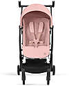 Cybex Stroller Libelle - Candy Pink- Black Frame Detail - New Model Lights Strollers