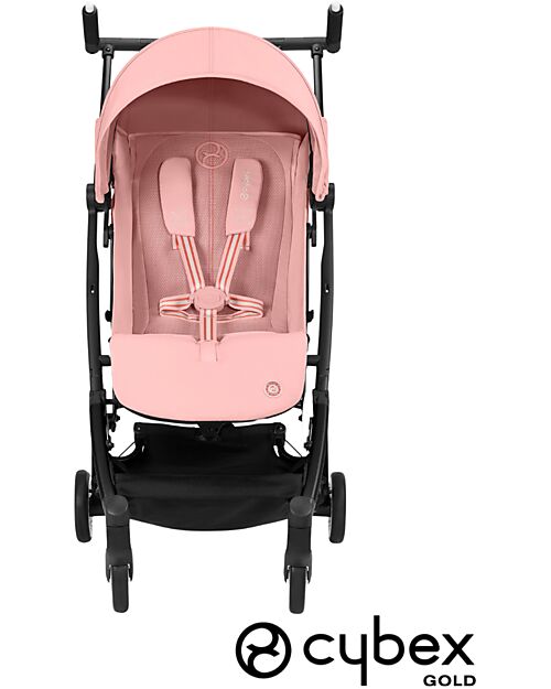 Cybex Stroller Libelle - Candy Pink- Black Frame Detail - New Model Lights Strollers