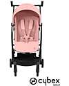 Cybex Stroller Libelle - Candy Pink- Black Frame Detail - New Model Lights Strollers