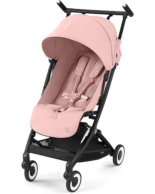 Cybex Stroller Libelle - Candy Pink- Black Frame Detail - New Model Lights Strollers