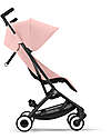 Cybex Stroller Libelle - Candy Pink- Black Frame Detail - New Model Lights Strollers