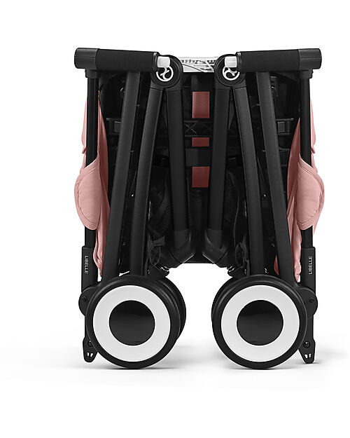 Cybex Stroller Libelle - Candy Pink- Black Frame Detail - New Model Lights Strollers