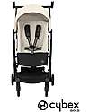 Cybex Stroller Libelle - Canvas White - Black Frame Detail - New Model Lights Strollers