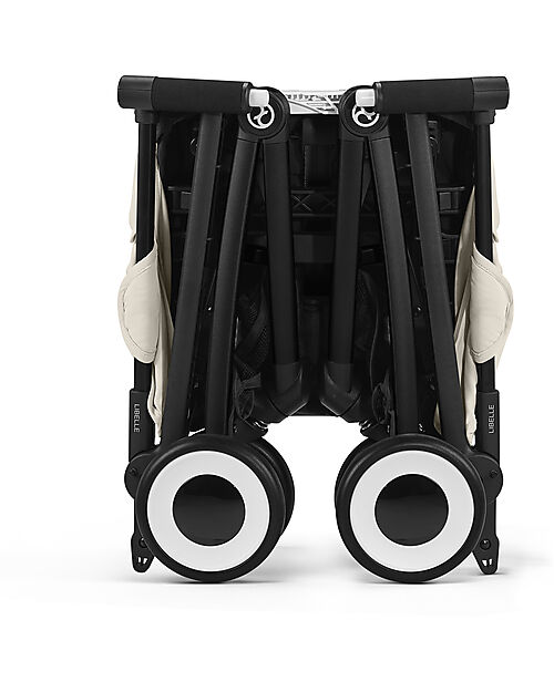 Cybex Stroller Libelle - Canvas White - Black Frame Detail - New Model Lights Strollers