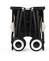 Cybex Stroller Libelle - Canvas White - Black Frame Detail - New Model Lights Strollers
