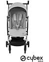 Cybex Stroller Libelle - Fog Grey - Silver Frame Detail - New Model Lights Strollers