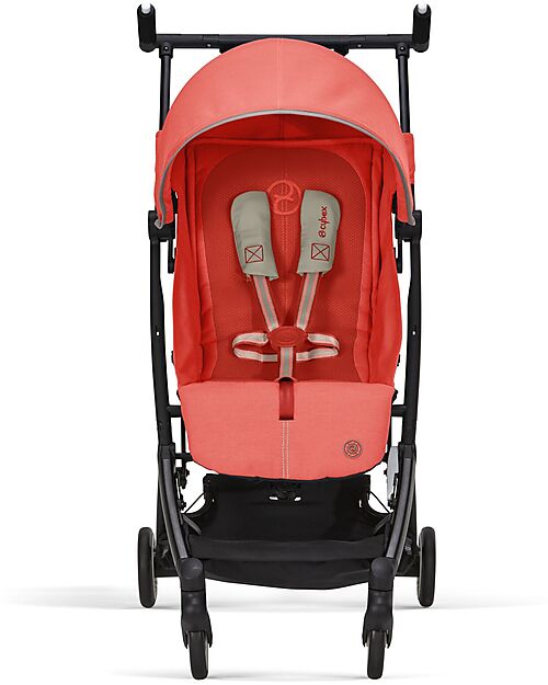 Cybex Stroller Libelle - Hibiscus Red/Red - from 6 months - with One-Pull Harness Lights Strollers