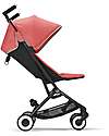 Cybex Stroller Libelle - Hibiscus Red/Red - from 6 months - with One-Pull Harness Lights Strollers