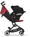 Cybex Stroller Libelle - Hibiscus Red/Red - from 6 months - with One-Pull Harness Lights Strollers