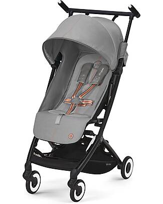 Cybex Stroller Libelle - Lava Grey/Mid Gray - from 6 months - with One-Pull Harness Lights Strollers
