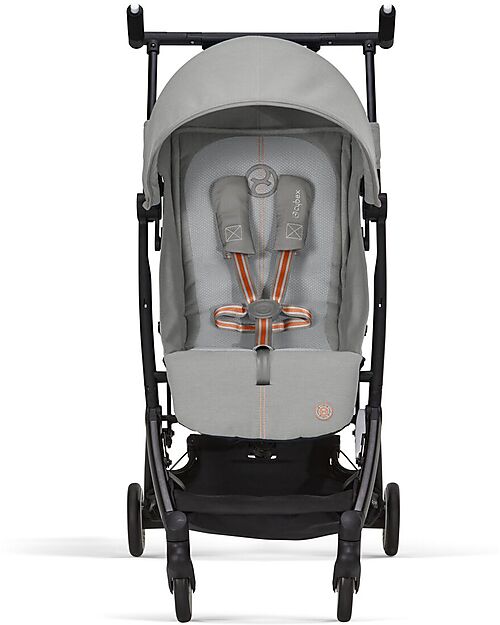 Cybex Stroller Libelle - Lava Grey/Mid Gray - from 6 months - with One-Pull Harness Lights Strollers