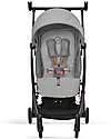 Cybex Stroller Libelle - Lava Grey/Mid Gray - from 6 months - with One-Pull Harness Lights Strollers