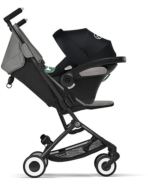 Cybex Stroller Libelle - Lava Grey/Mid Gray - from 6 months - with One-Pull Harness Lights Strollers