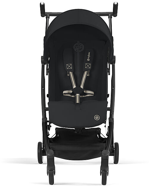 Cybex Stroller Libelle - Magic Black - Black Frame Detail - New Model Lights Strollers