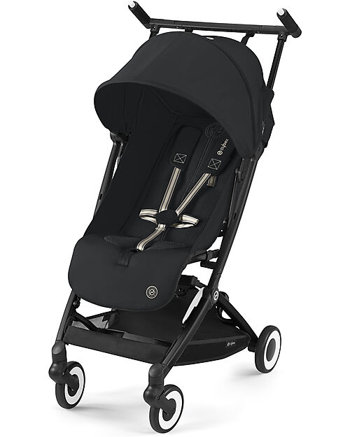 Cybex Stroller Libelle - Magic Black - Black Frame Detail - New Model Lights Strollers