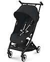 Cybex Stroller Libelle - Magic Black - Black Frame Detail - New Model Lights Strollers