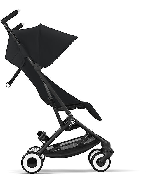 Cybex Stroller Libelle - Magic Black - Black Frame Detail - New Model Lights Strollers
