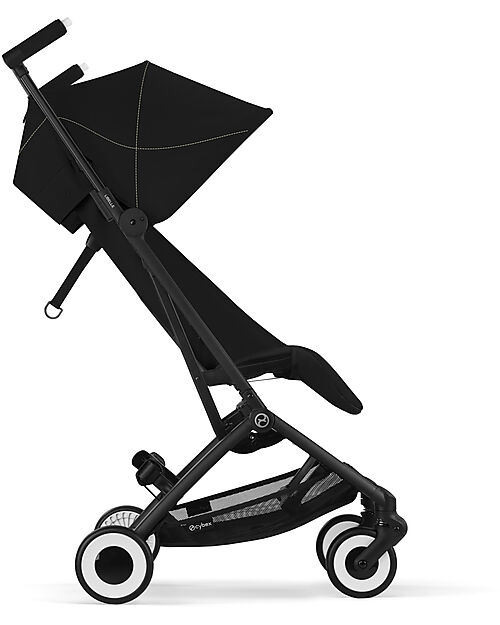 Cybex Stroller Libelle - Magic Black - Black Frame Detail - New Model + Protection Bar Lights Strollers