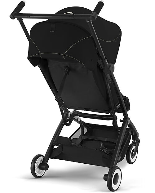 Cybex Stroller Libelle - Magic Black - Black Frame Detail - New Model + Protection Bar Lights Strollers