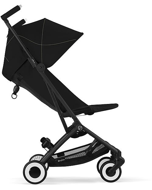 Cybex Stroller Libelle - Magic Black - Black Frame Detail - New Model + Protection Bar Lights Strollers
