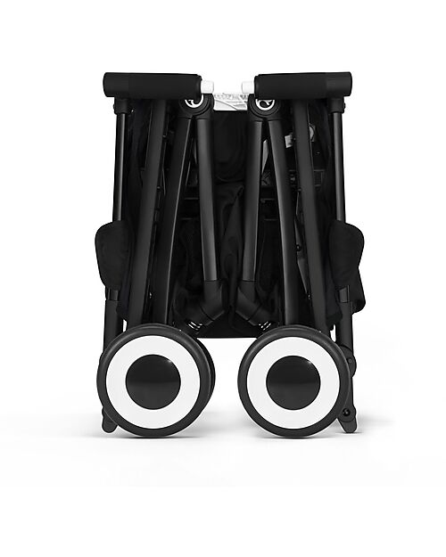 Cybex Stroller Libelle - Moon Black/Black - from 6 months - with One-Pull Harness Lights Strollers