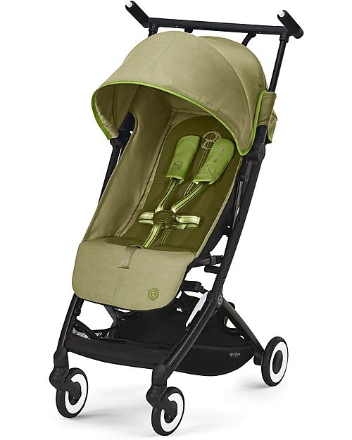 Cybex Stroller Libelle - Nature Green/Green - from 6 months - with One-Pull Harness Lights Strollers