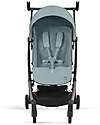Cybex Stroller Libelle - Stormy Blue - Taupe Frame Detail - New Model Lights Strollers