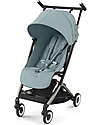 Cybex Stroller Libelle - Stormy Blue - Taupe Frame Detail - New Model Lights Strollers