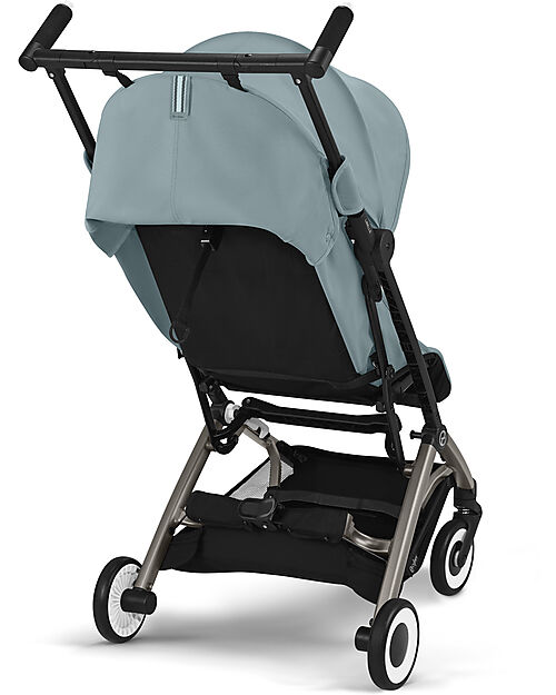 Cybex Stroller Libelle - Stormy Blue - Taupe Frame Detail - New Model Lights Strollers