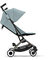 Cybex Stroller Libelle - Stormy Blue - Taupe Frame Detail - New Model Lights Strollers